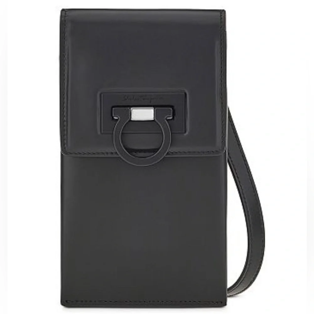 Salvatore Ferragamo Leather Phone XBODY. Pre Loved Excellent Condition.Black.